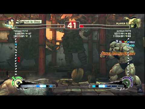 Twiggy1514 [T. Hawk] vs. junkun1979 [Zangief] - PS3 SSF4 Arcade Edition