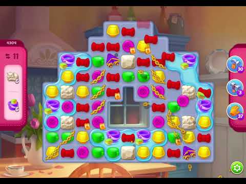 HomeScapes Level 4304 no boosters (12 moves)