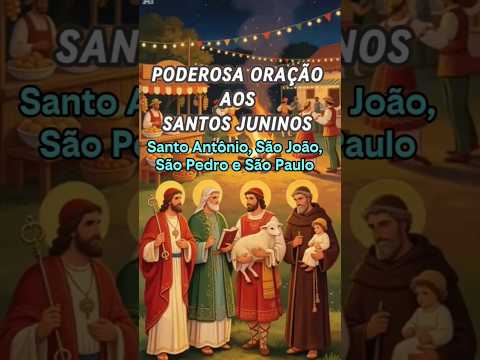 PODEROSA ORAÇÃO AOS SANTOS JUNINOS, Santo Antônio, São João, São Pedro e São Paulo.
