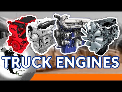 TRUCK ENGINES: Paccar, Cummins, Volvo D-13, Detroit. 4 Most Commonly Used In North American Trucks
