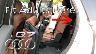 Audi Q7: How To Fit Adults in the 3rd Row!! (Yes it can be done!)