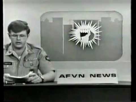 AFVN TV News Saigon Vietnam 3 Feb 1973 SP4 Robert Morecock and Sports by SP5 Jerry Elliott afrs afn