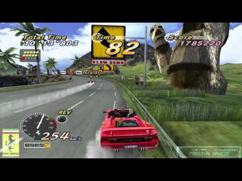 OutRun 2006: Coast 2 Coast Ferrari Testarossa アウトラン 2SP 15 continuous course  PC HD