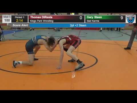 325 Cadet 100 Thomas DiResta Kings Park Wrestling vs Gary Steen Bad Karma 407152104