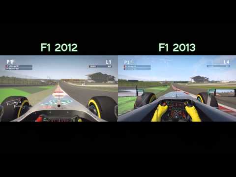 F1 2013 vs F1 2012 - Buddh International Circuit, India - side by side comparison