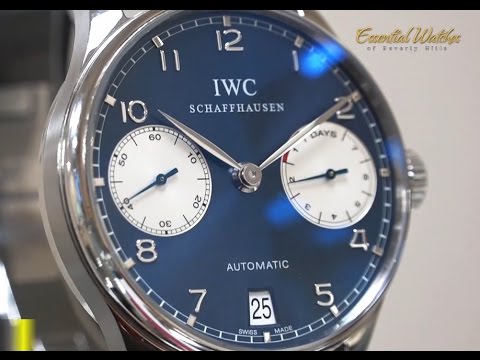 preowned  IWC Portuguese 7 Day Laureus Special Edition Ref No. IW500112