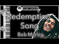Redemption Song - Bob Marley - Piano Karaoke Instrumental