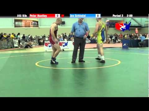 University Nat`ls FS  84 KG / 185 lbs: Peter Huntley vs. Joe Schindel