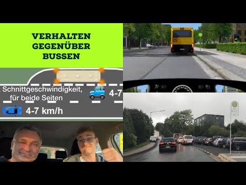 1Teil Verhalten bei Bussen mit Warnblinklicht Schrittgeschwindigkeit