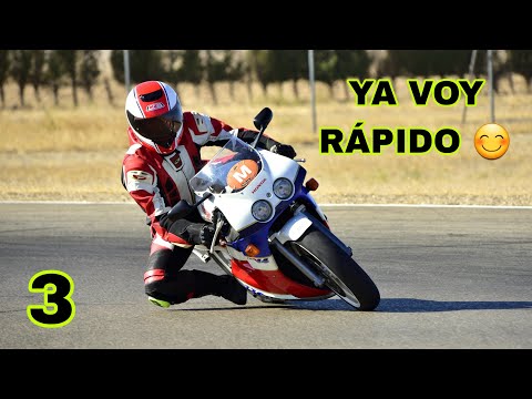 3🏁 YA TOCO RODILLA!!!😊 Padre e hijo en circuito de Moto con Honda NC30 y Pit Bike 🚀