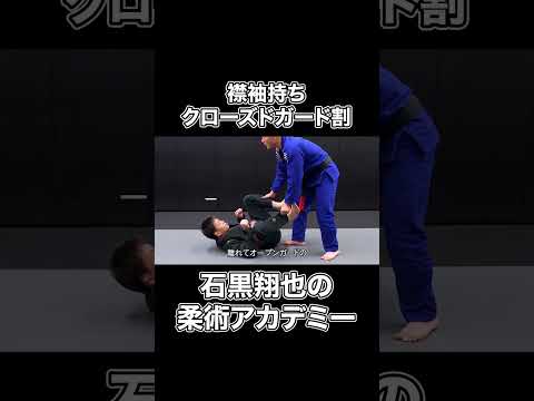 【柔術】襟袖持ちクローズドガード割