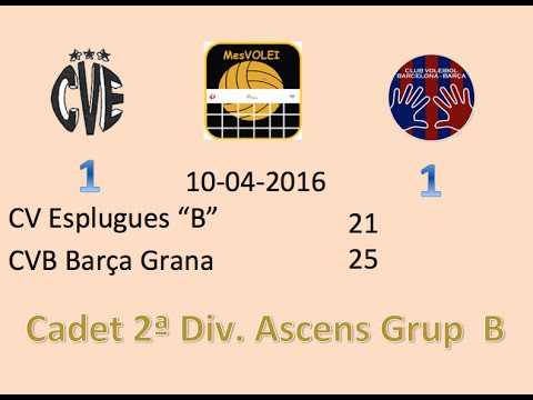 Cadet CV Esplugues B vs @CVBarcelona Grana 1-1