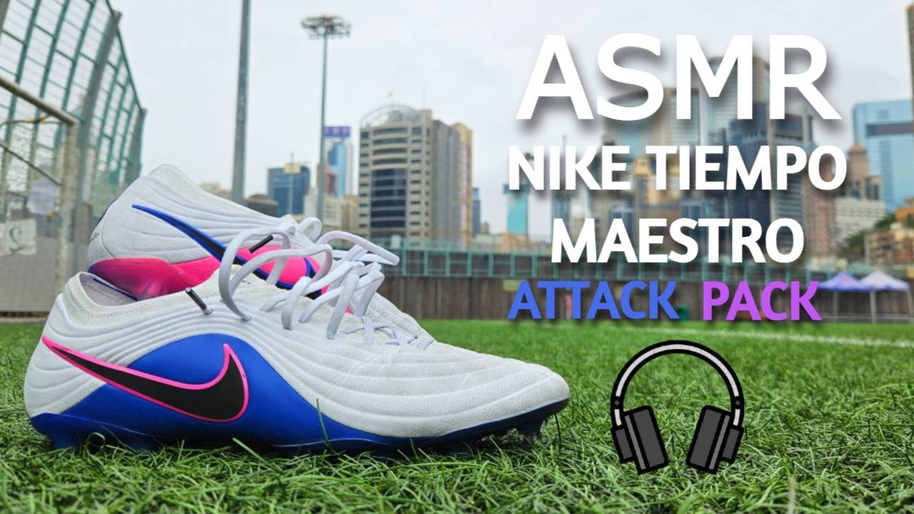 ⚠️ASMR Football/Soccer Training Session with Nike Tiempo Maestro