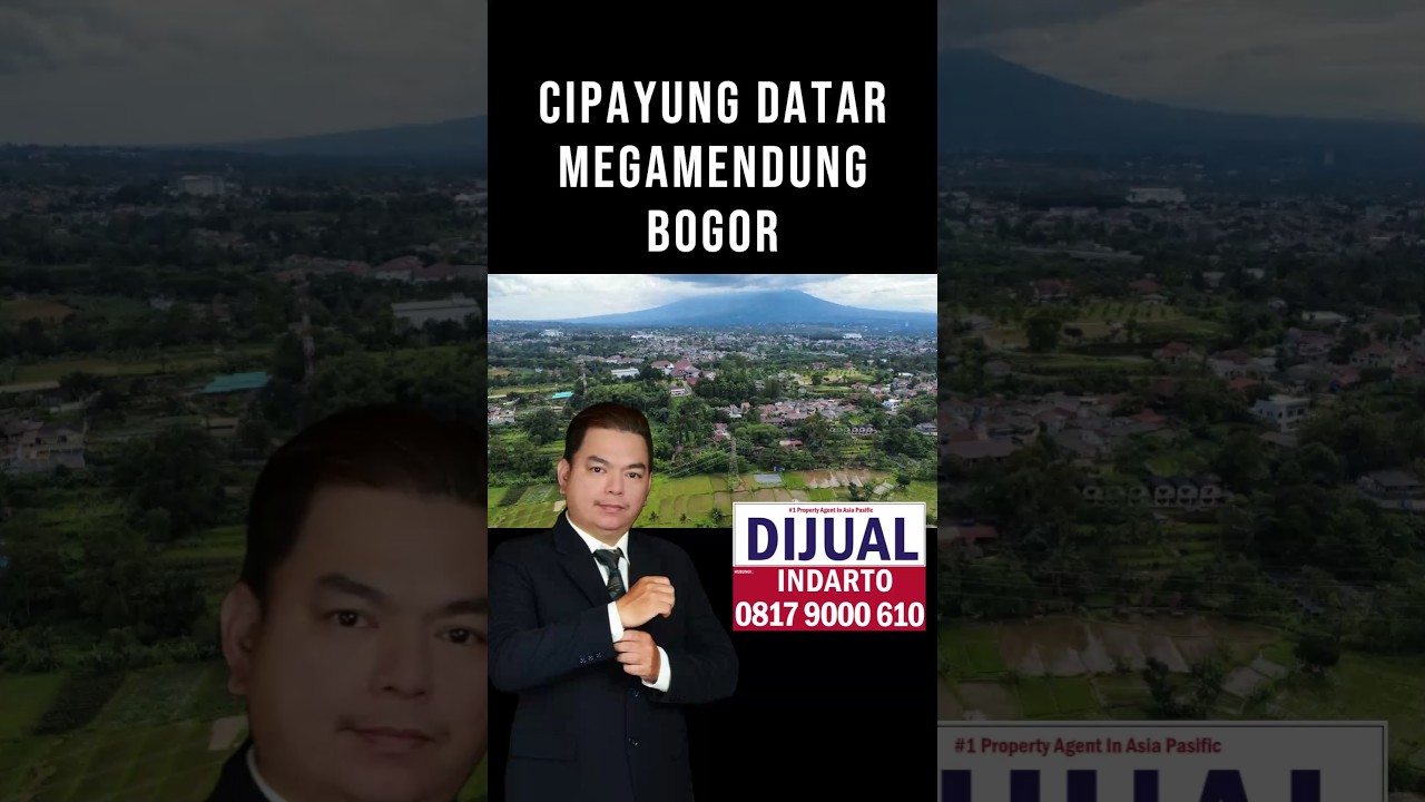 For Sale 4 Hectares of Land in Cipayung Datar Megamendung Bogor, Mountain View