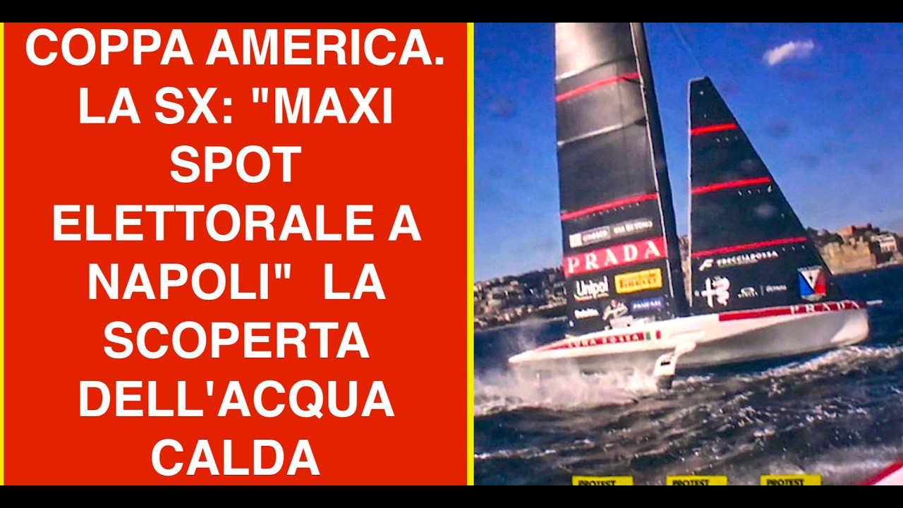 COPPA AMERICA. LA SX: "MAXI SPOT ELETTORALE A NAPOLI"  LA SCOPERTA DELL'ACQUA CALDA