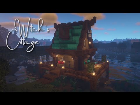 How To Build a Simple Witch's Cottage | Minecraft