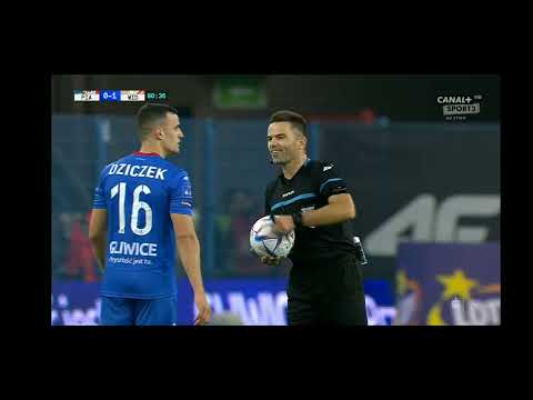 KRISTOFFER NORMANN HANSEN. GOLLLL. PIAST GLIWICE - WIDZEW ŁÓDŹ    1 - 2