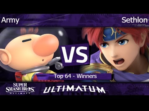 Ultimatum  - GBSG SM | Army (Olimar) vs FX | Sethlon (Roy) Top 64 - Winners - SSBU