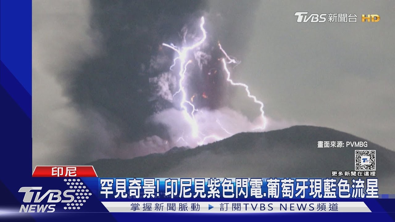 罕見奇景！　印尼見紫色閃電、葡萄牙現藍色流星