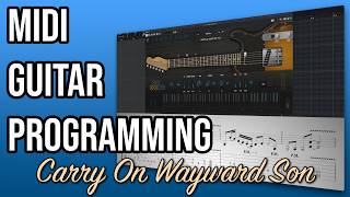 Video thumbnail for Programming Carry on Wayward Son with RealRick 6 and Ample Guitar TC by HIFIMIDI