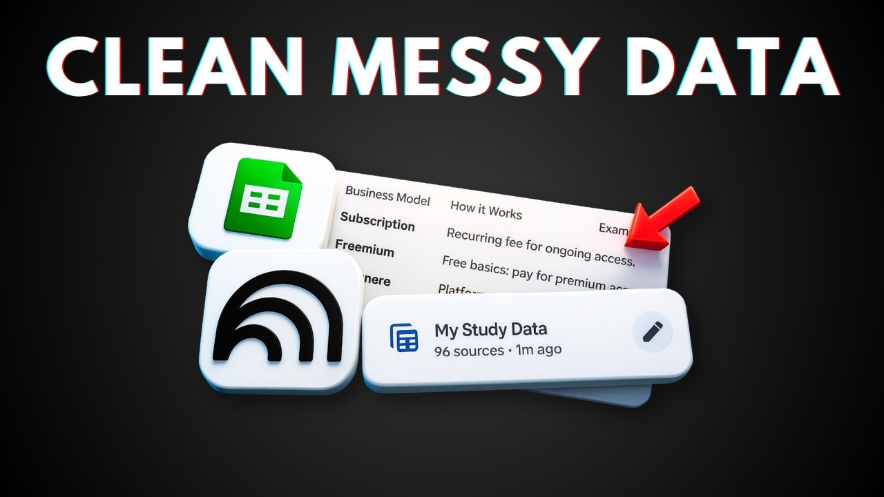 How to INSTANTLY Turn Documents into Data Tables in NotebookLM (and Export to Sheets)