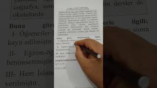 7. Sınıf Sosyal Bilgiler 5. Ünite 4.Kazanım Yeni Nesil Soru