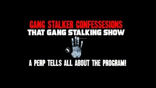 Confessions From A Gang Stalker!