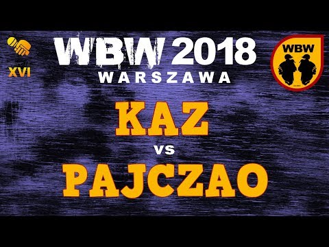 KAZ vs PAJCZAO 🎤 WBW 2018 🎤 Warszawa (1/8) Freestyle Battle