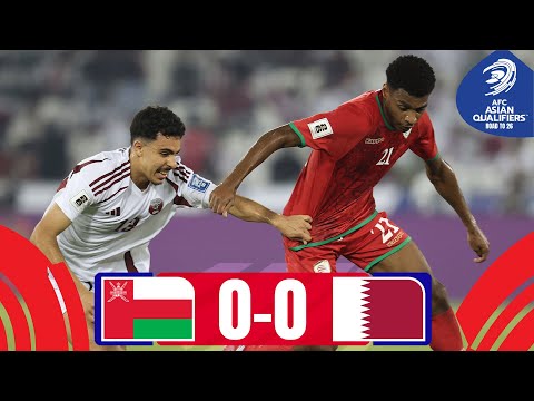 PRESSURE RISES after opening draw! | Oman - Qatar | Highlights #AsianQualifiers – Playoffs