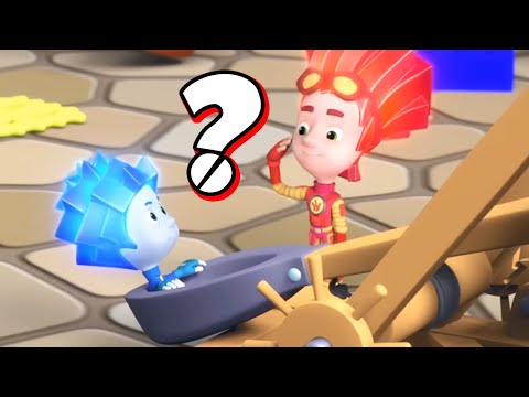 Nolik and Fire are playing with a catapult, what are they going to do next? | The Fixies - Kingdom Kids Zone, Little Learners - The Fixies