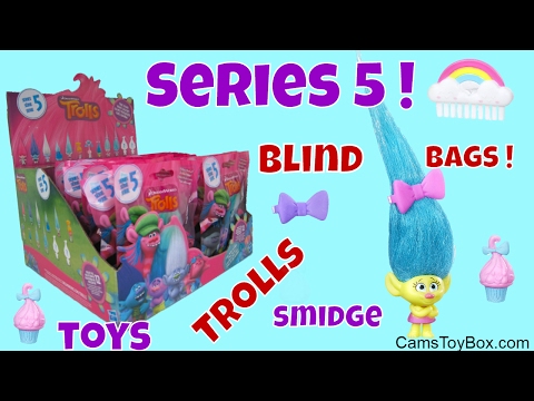 Dreamworks Trolls Smidge Blind Bags Series 5 Opening Surprise Toys Review Fun Kids Video