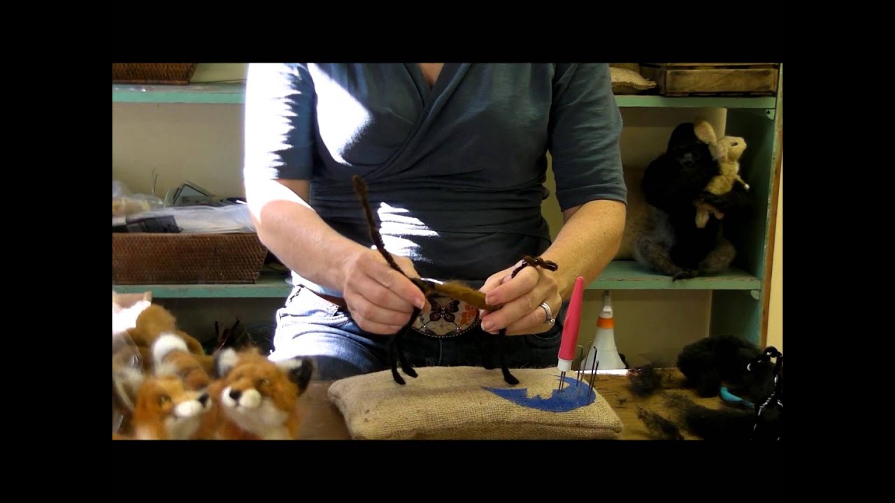 How To Needle Felt Animals - Fox Series 2: Wrapping by Sarafina Fiber Art