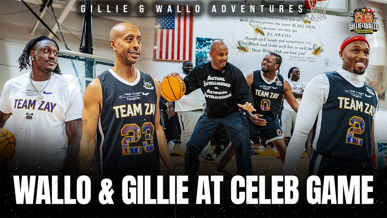 Gillie & Wallo pull up to Isiah Rodgers Celeb Game