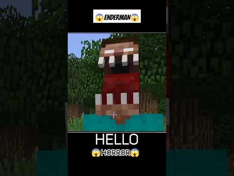 Freaky Encounter: Enderman Sighting in Minecraft!