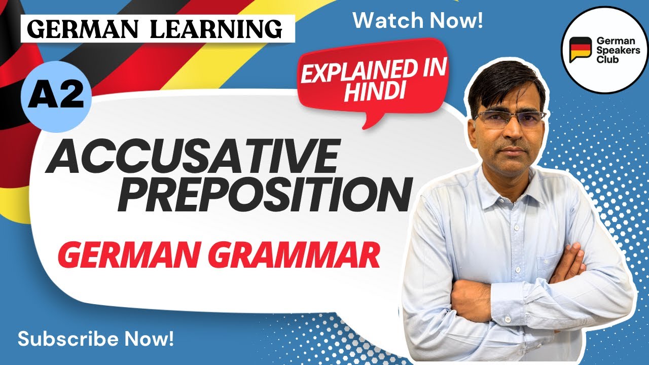 Akkusativ Präpositionen  German Grammar  Accusative prepositions  A2  Learn German