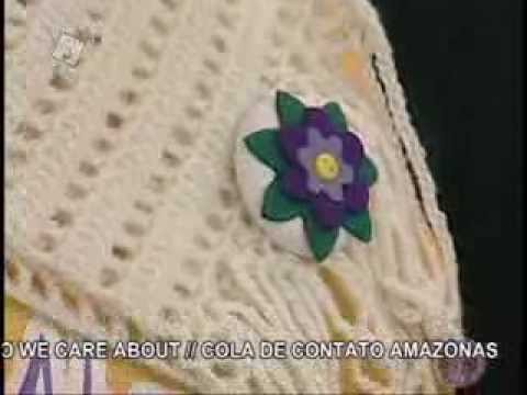 We Care About e Ateliê na TV com: Rosa Sirota - Flor Em Feltro com Botão Forrado.