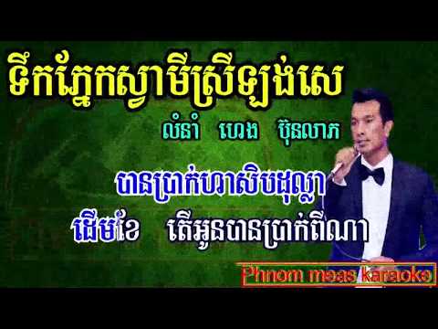 ទឹកភ្នែកស្វាមីស្រីឡង់សេ ភ្លេងសុទ្ធ | Terk Pnek Svamey Srey Long Se Pleng Sot