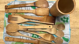 Caring for your wooden kitchen wear ~  Oiling Wooden Spoons