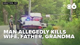 Man charged with killing wife, father, grandmother after standoff with police