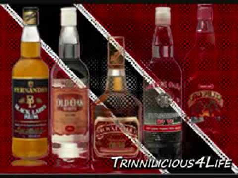 Hunter, Alison Hinds & Peter Ram Ah bottle of rum