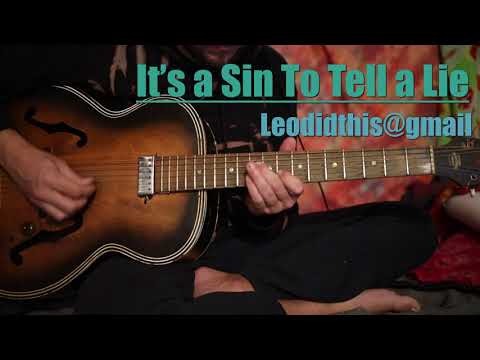 Cover It's a Sin to Tell a Lie - Leo Johnson - Jazz Standard - Archtop Guitar - Improvisation