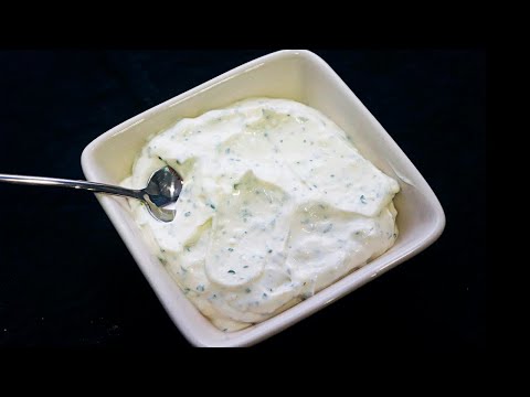 Mayonesa de menta en un minuto