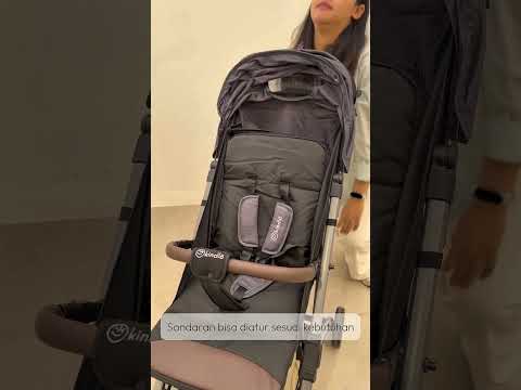 Gambar Kindla Sweat Pea Stroller Anak Push Pull Bar - Abu-Abu