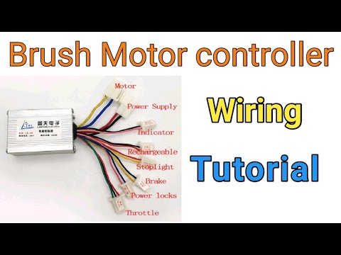 E-bike 12V 250W Brush Motor Controller Wiring Connection