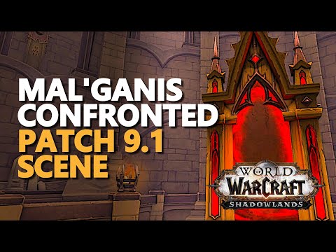 Mal'Ganis confronted, WoW Scene (Patch 9.1)