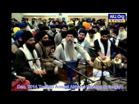 068 Toronto Dec. 2014 Smaagam - Friday Evening Keertan - Bh. Harpreet Singh Jee Toronto
