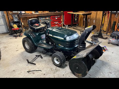 I Custom Fit a $50 Sears Snowblower On a 2004 Craftsman LT1000 🤘🇺🇸