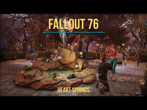 Fallout 76 Camp Build - Heart Springs 'Valentine theme' - Adventure mode
