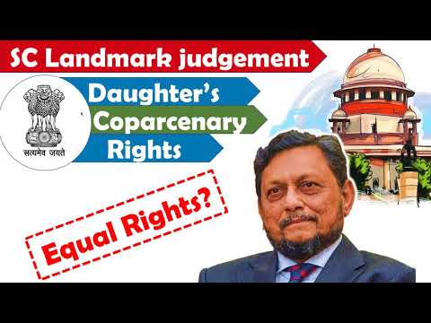 "Daughter's Coparcenary Rights Case" | Supreme Court Landmark Judgement | Vineeta Sharma Case