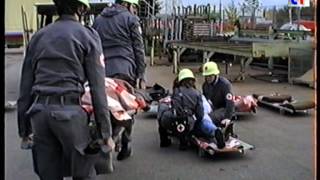 preview picture of video 'Major Emergency Drill / Katastrophenschutzübung Rems-Murr-Kreis m. Metz LB30, Fellbach 1990. Part 1'